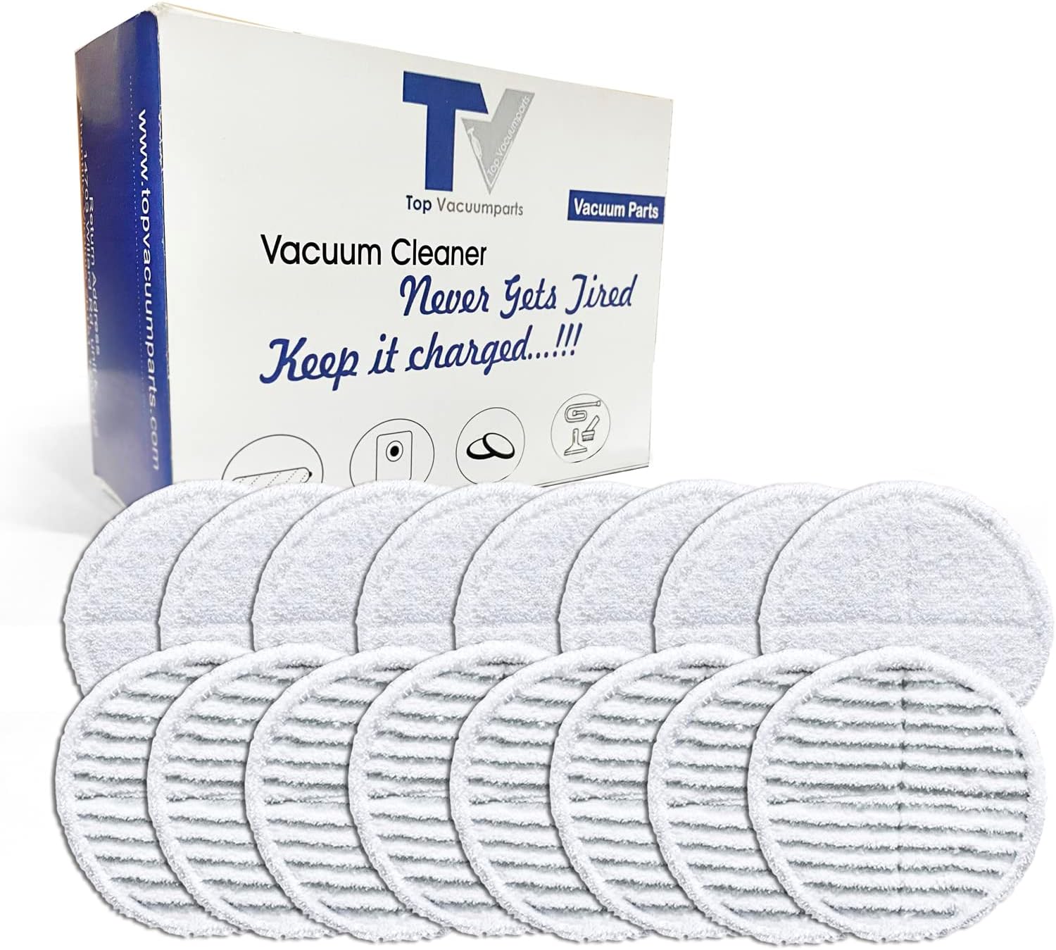 Replacement Pads (4 Packs) for Bissell Spinwave Powered Hard Floor Mop 2124 2315 20391 23157 23159 2307 20399 20393 2039A Washable 8xSoft Touch & 8xScrubby Pads.