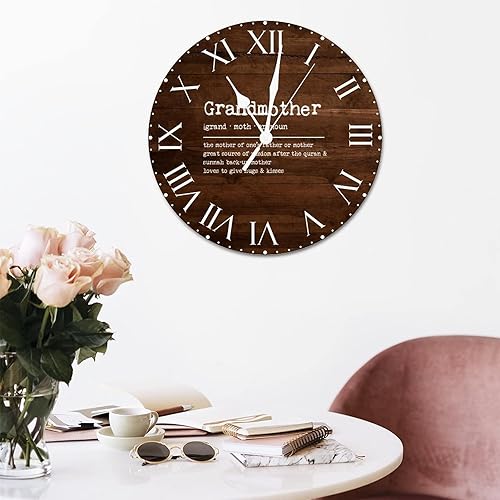 Miniatura 161 de ArogGeld Definición de recursos humanos, reloj de PVC, frases motivacionales, sin marco, números romanos, significado de 12 pulgadas, silencioso