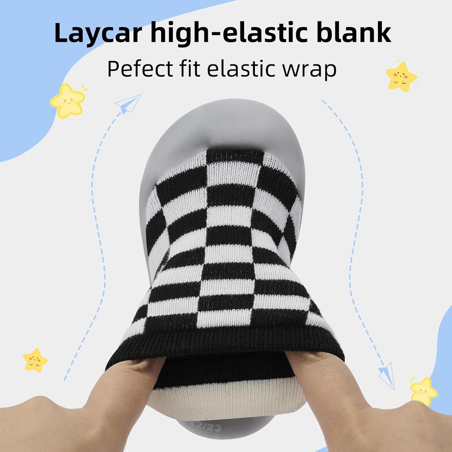 BACSAC Infant Walking Shoes Baby Sock Shoes with Soft Rubber Sole, Non-Slip Toddler Slippers for boys and girls, Breathable Sneakers - Image 6