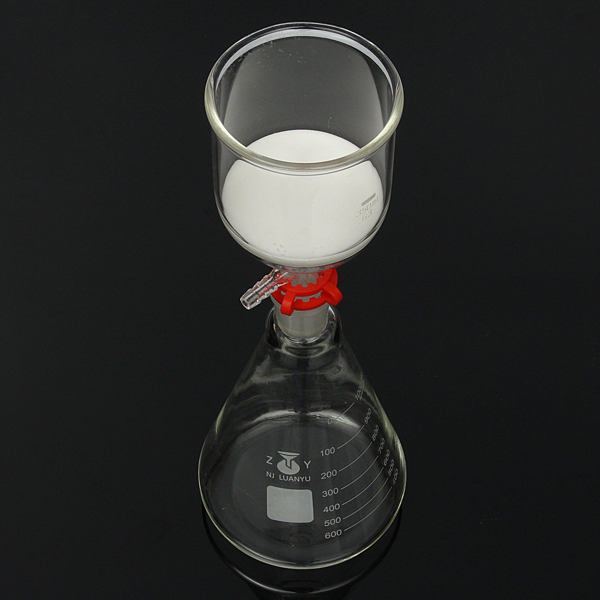 EsportsMJJ Filtro De Aspiración De Vidrio Kit De Filtración 350Ml Buchner Embudo 1000Ml Erlenmeyer Frasco