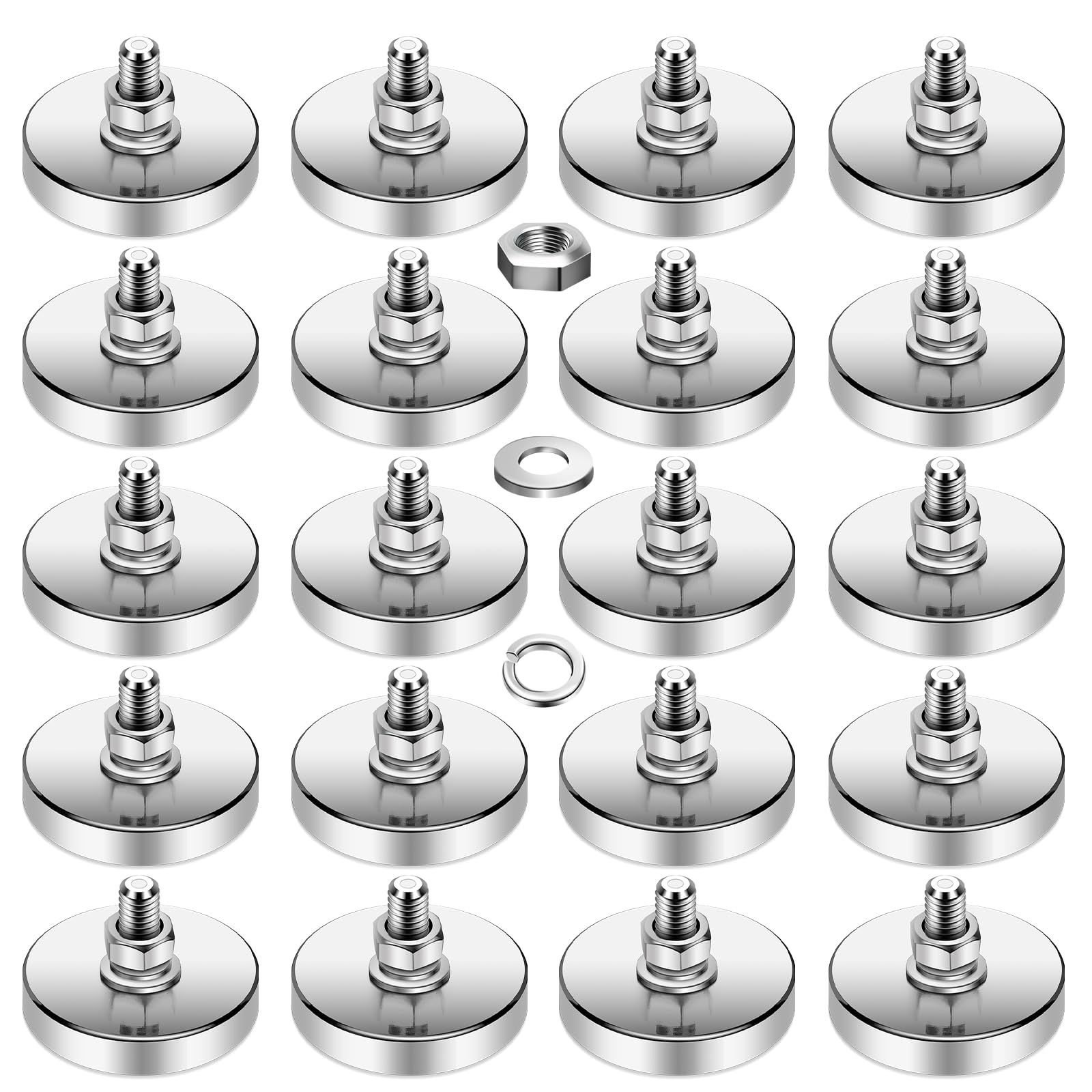 10 Packs Super Strong Neodymium Round Magnet 200 lb, 44mm D — Amazon image 7