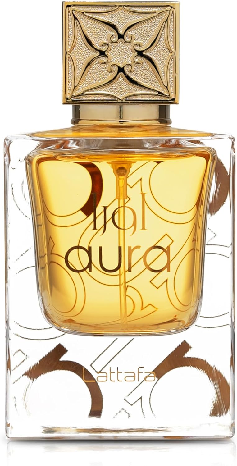 Lattafa Aura Eau De Parfum Spray for Unisex, 2.0 Ounce