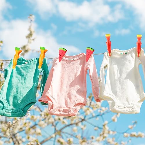 Miniatura 6 de 10 clips para toallas de playa, clips portátiles para sillas de playa, clips de plástico lindos para ropa, pasadores de ropa tamaño gigante, piña,