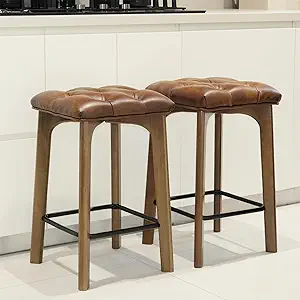 BarEasy 24 inch Counter Height Bar Stools, Set of 2