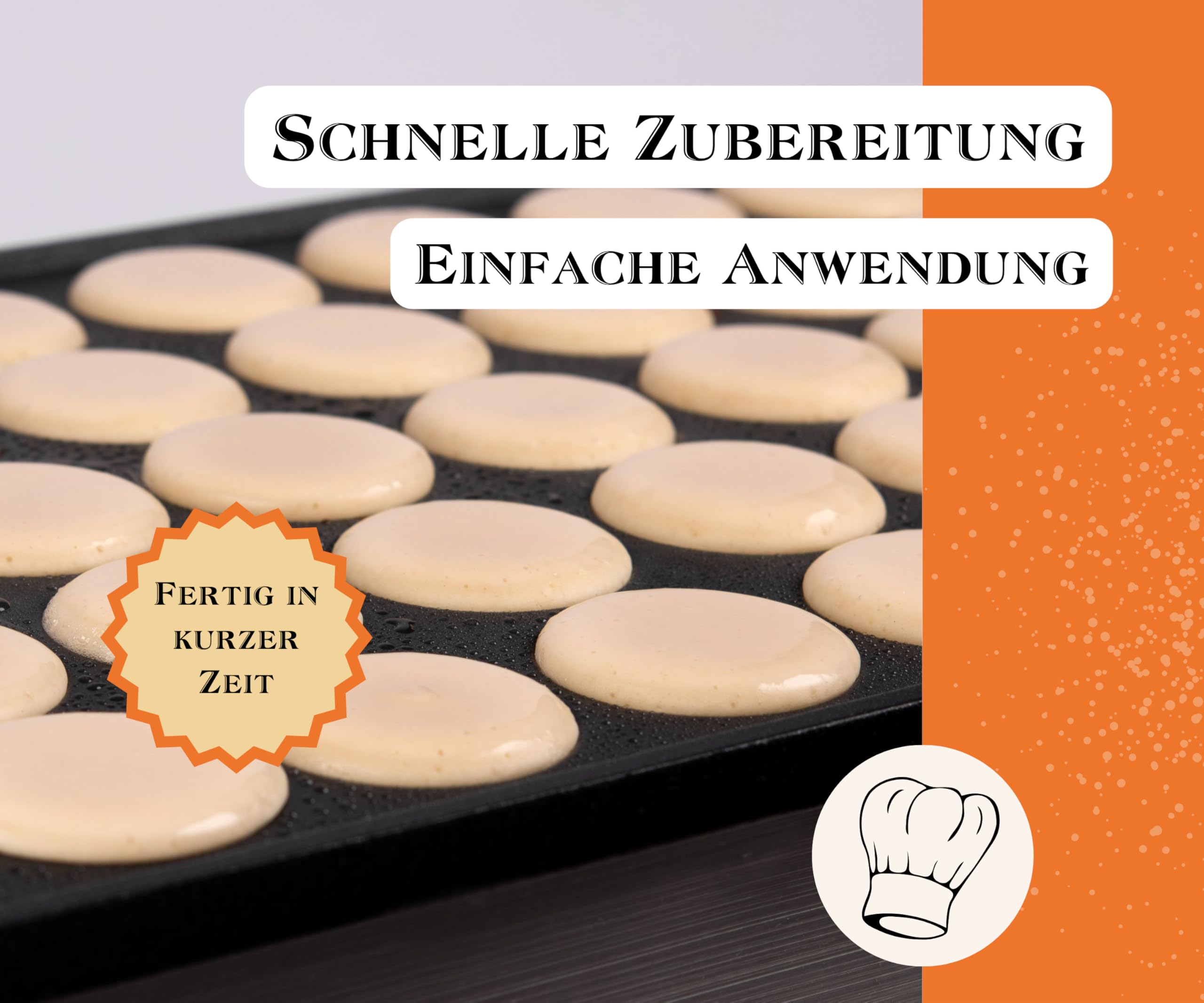 BEST BACK Poffertjes-Mix Backmischung 5 kg, 5er Pack (1 kg)