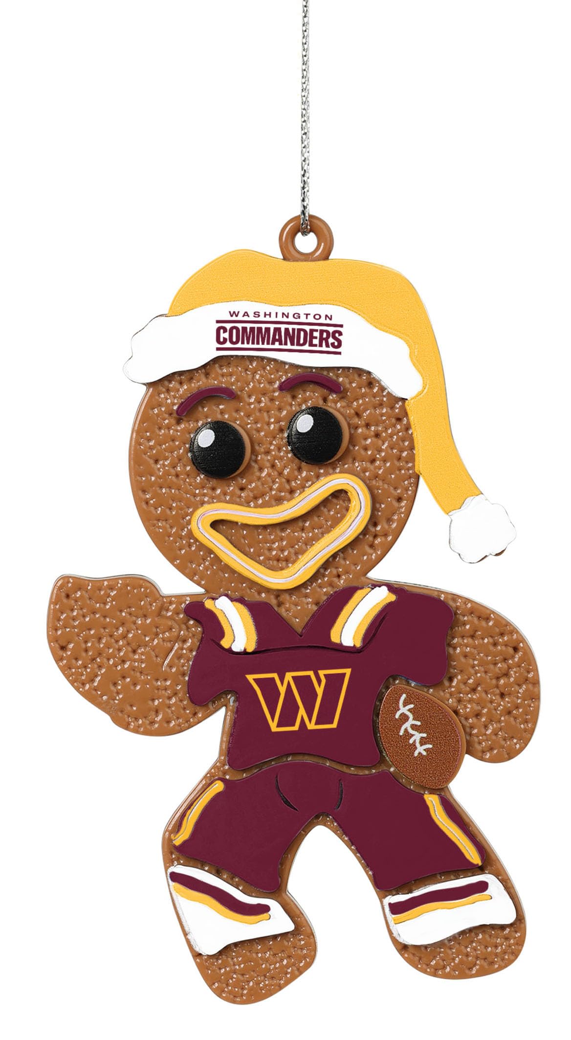 Foco Multi Color Washington Commanders Nfl Gingerbread Man Holiday Ornament