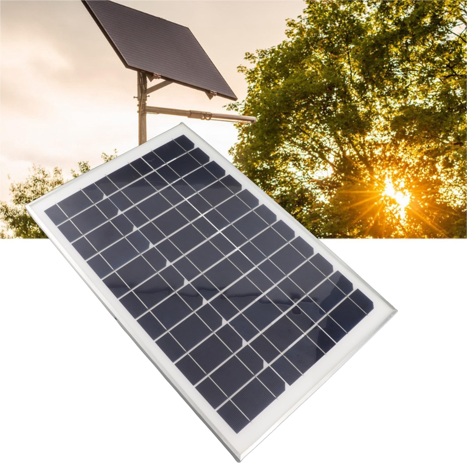 Panel solar monocristalino de 100 W, alta eficiencia, ligero, controlador impermeable, ideal para acampar, pescar, para batería de coche, barco, luz exterior