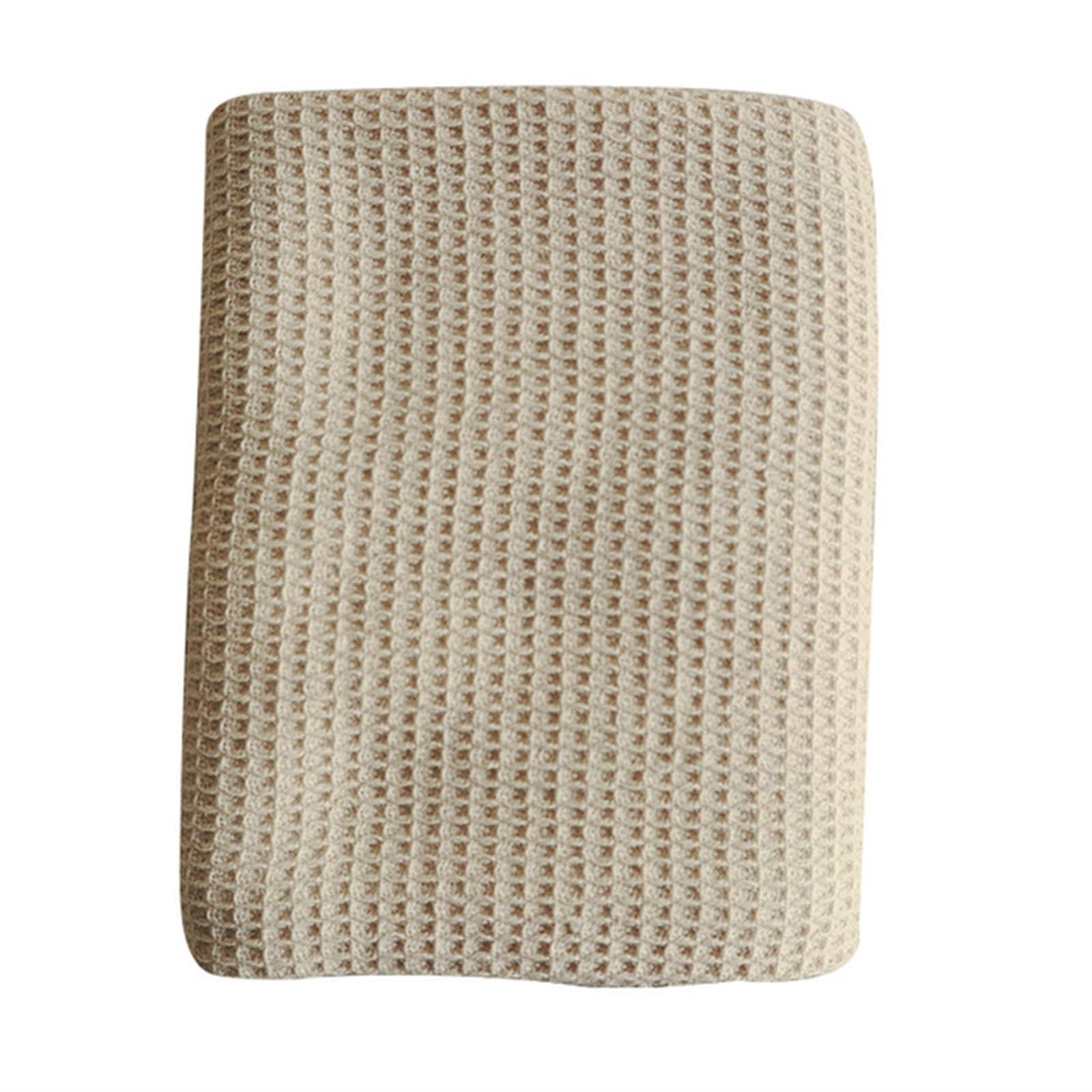 Serviettes de cuisine de qualité supérieure en coton gaufré beige ultra doux