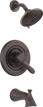 Delta Faucet Lahara 17 Series Dual-Function Tub and Shower Trim Kit with 5-Spray Touch-Clean Show...