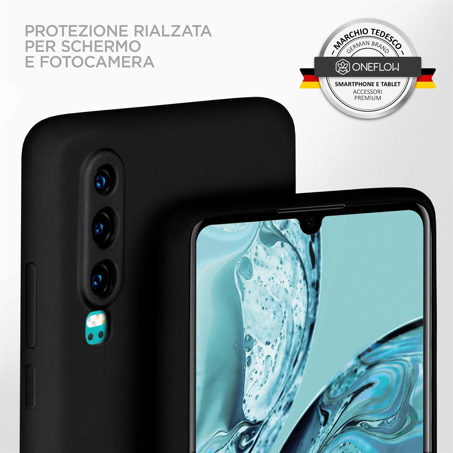 Custodia In Gel Tpu Per Huawei P30 Pro Design Mattone 02 Disegni