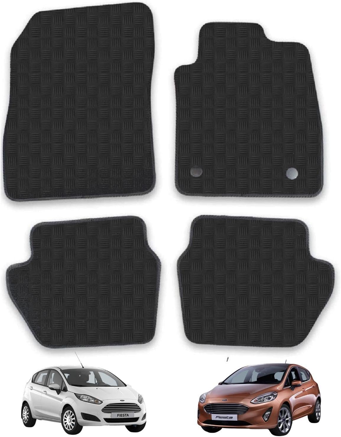 Car Mats for Ford Fiesta (2017+) [MK8] Tailored Fit Rubber Floor Mat