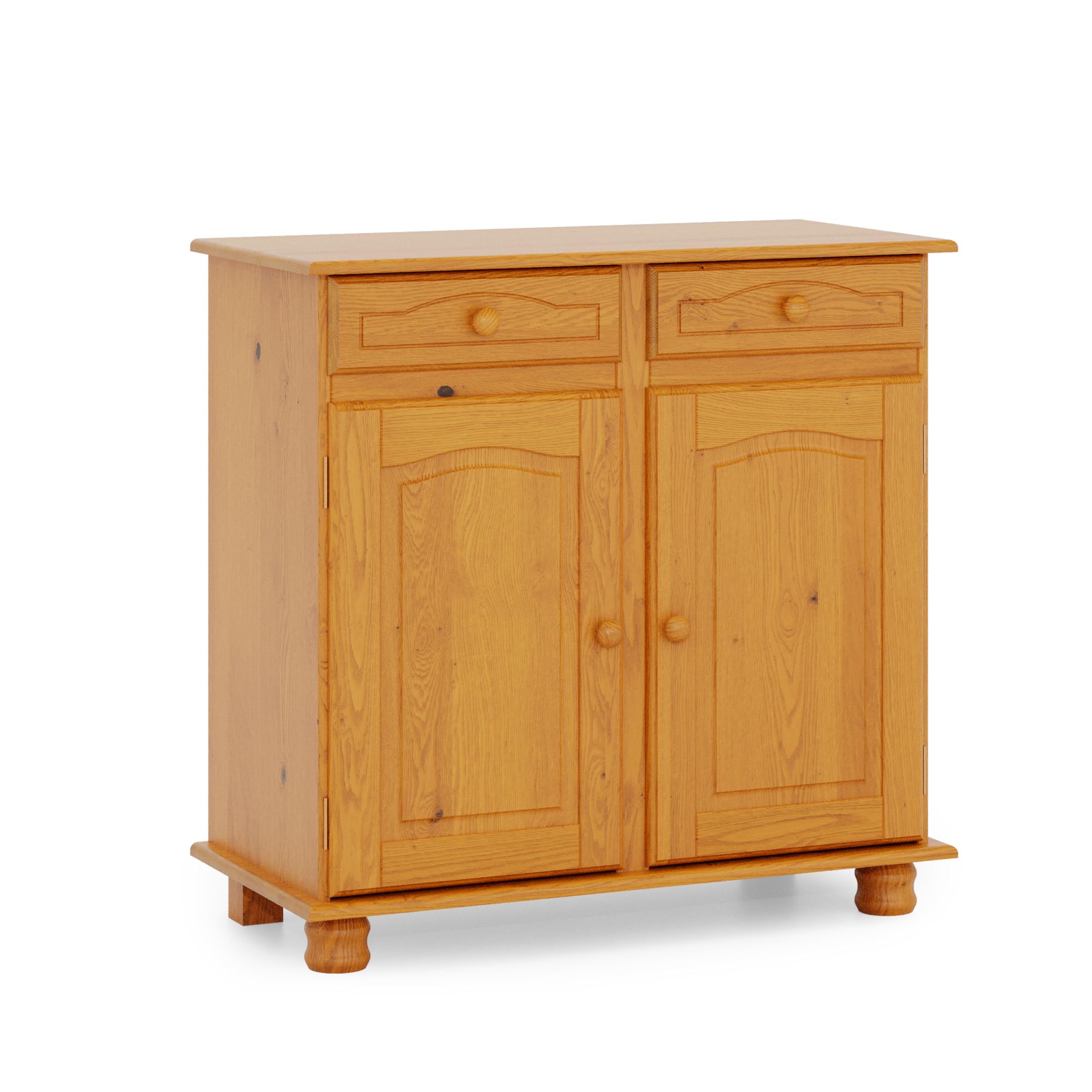 Aparador Alacena de Pino Macizo – Serie Canet, Mueble Auxiliar de Almacenaje para Cocina, Comedor o Salón, 86x42x88 Miel
