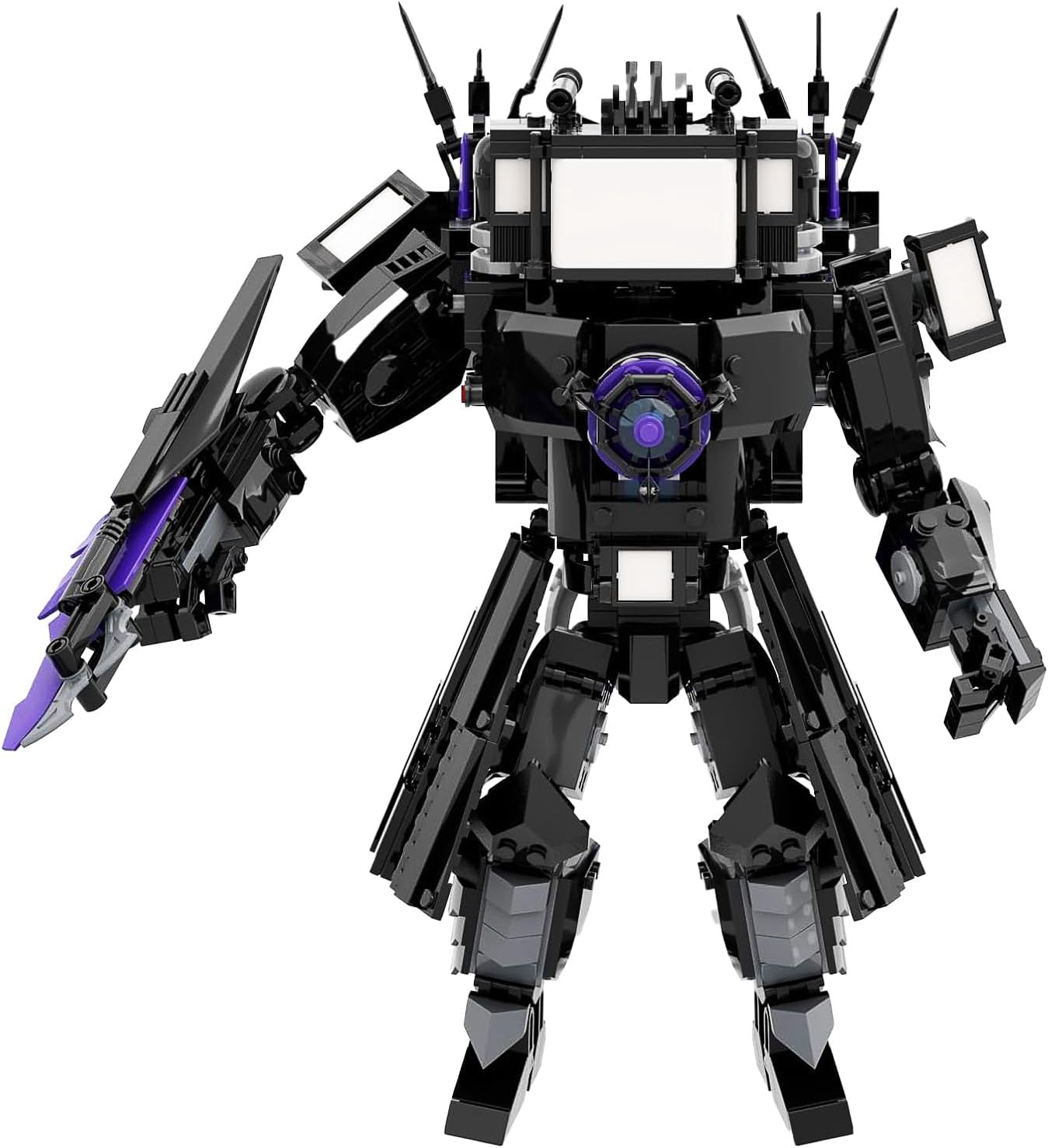 Bentex Toilet Upgraded Titan TV Man Figure Building Block Set, Upgraded Cameraman Speakerman Game Model Collectible Building Bricks Birthday Gift for Adults Fans (857pcs)