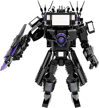 Bentex Toilet Upgraded Titan TV Man Figure Building Block Set, Upgraded Cameraman Speakerman Game Model Collectible Building Bricks Birthday Gift for Adults Fans 857pcs