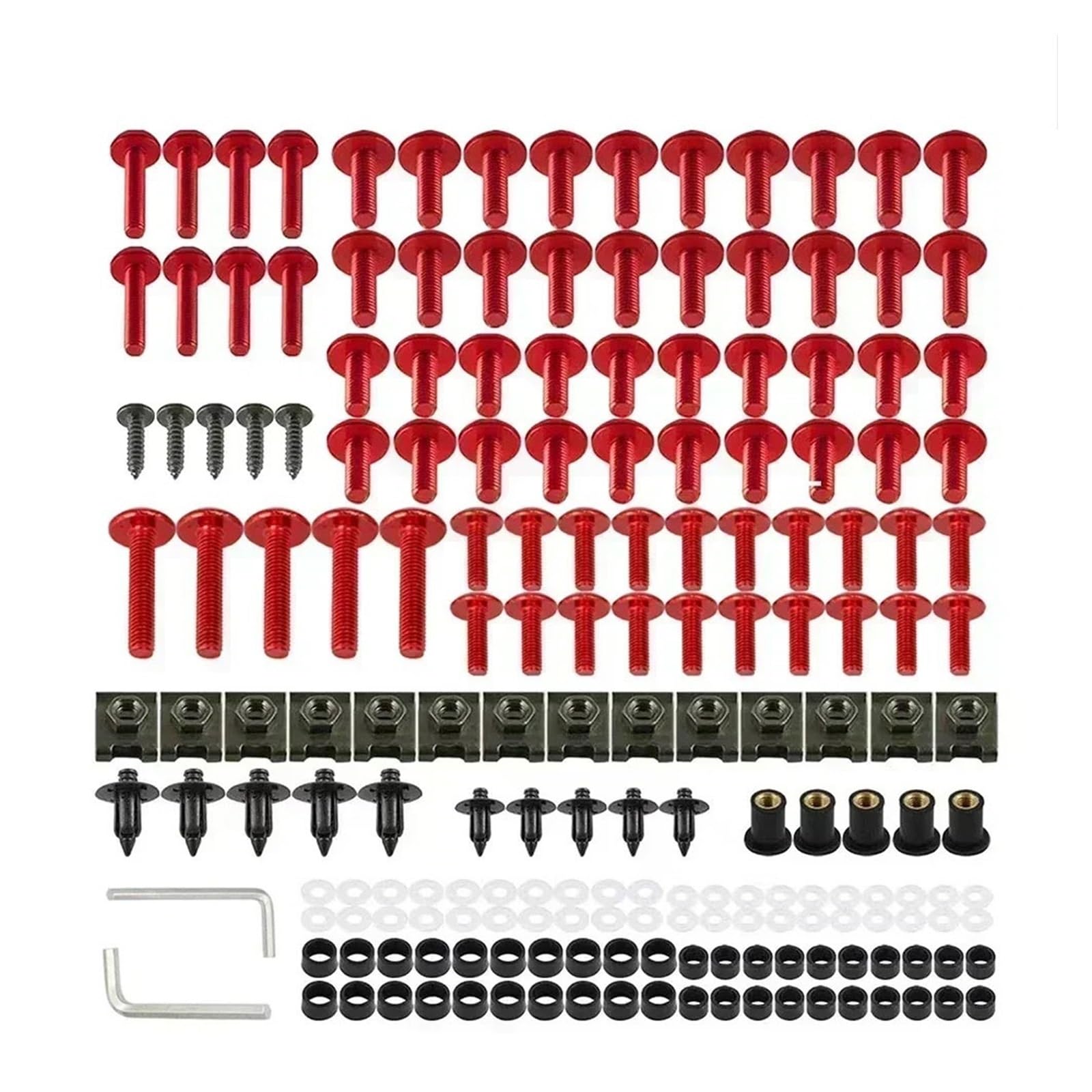 Tornillos carenado moto Para Intruder 125LC/1400/1500LC VS1400GLP L1500 LS 650 LS650 Savage Accesorios Para Motocicletas Kit De Tornillos Y Pernos De Carenado Juego De Tornillos