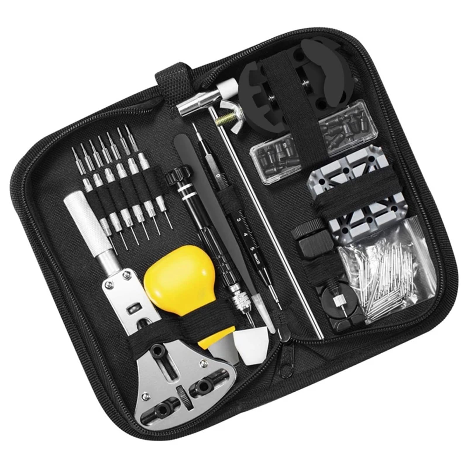 Kits de reparación de Relojes, 153 Piezas, Kit de Herramientas de reparación de Relojes, relojero, Pasador de Enlace, Carcasa de disolución,