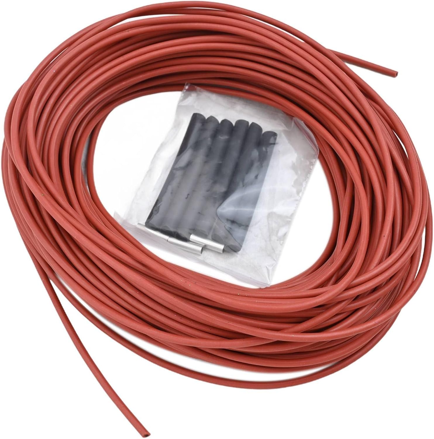Carbon Fiber Infrared Heating Wire for Electric Floor Heating – Silicone Insulated, 12K Conductive, 25W/M, 3mm OD, 5V–220V, Low Voltage(30M)