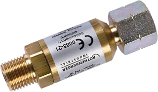 ROTHENBERGER Industrial SICHERHEITSDRUCKREGLER Schlauchbruchsicherung 50 mbar, Anschluss 2xG 1/4" L, 1,5kg/h, 1500003661