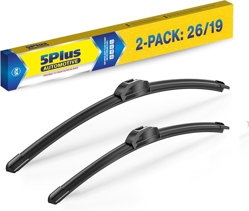 Palhetas do limpador de para-brisa 5 PLUS para Honda Accord 2008–2017 – Kit com 2 unidades