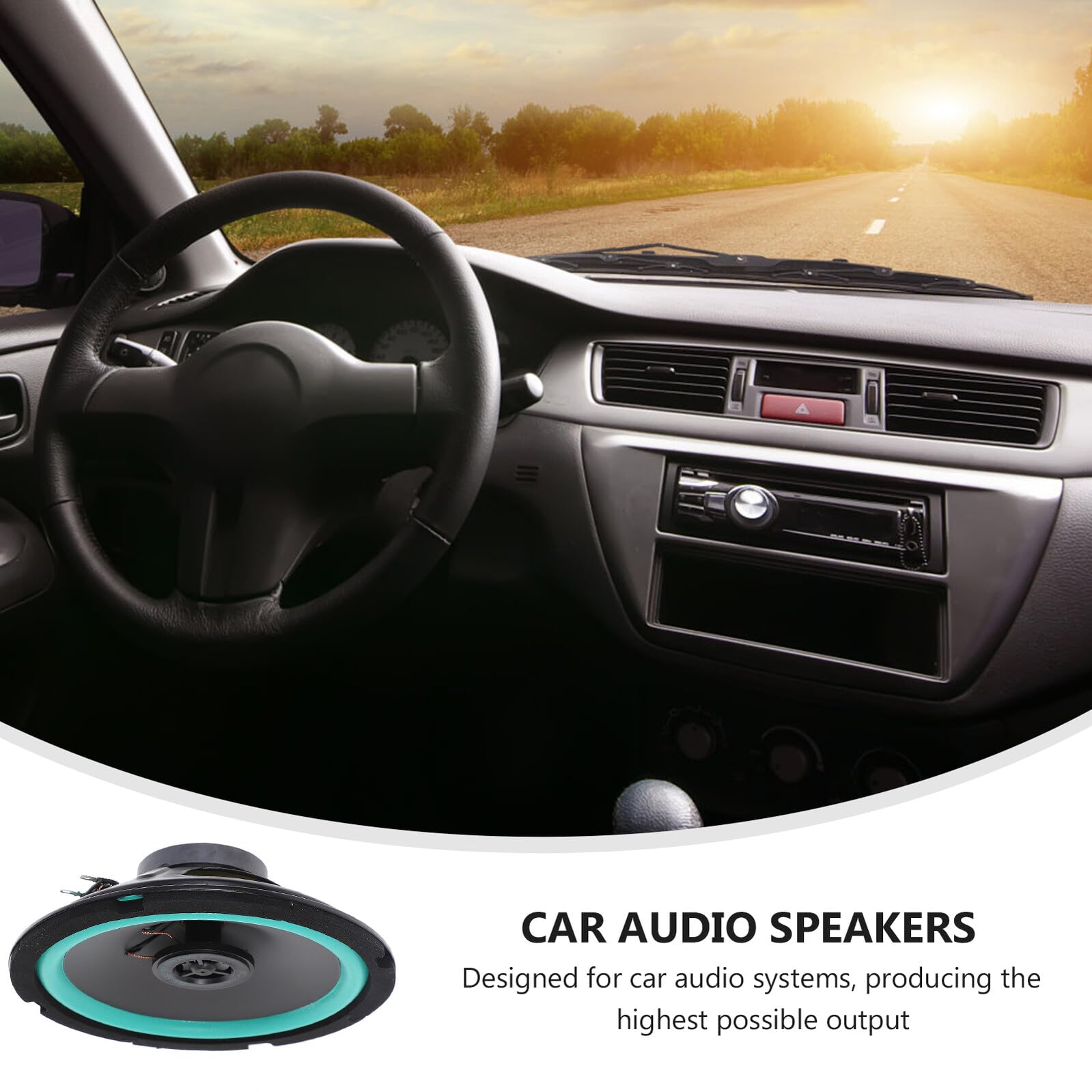 Cabilock Auto Ohm Woofer Midrange Da Design Sottile e Compatto Audio Alta Per Veicoli Per Impianti Audio Auto
