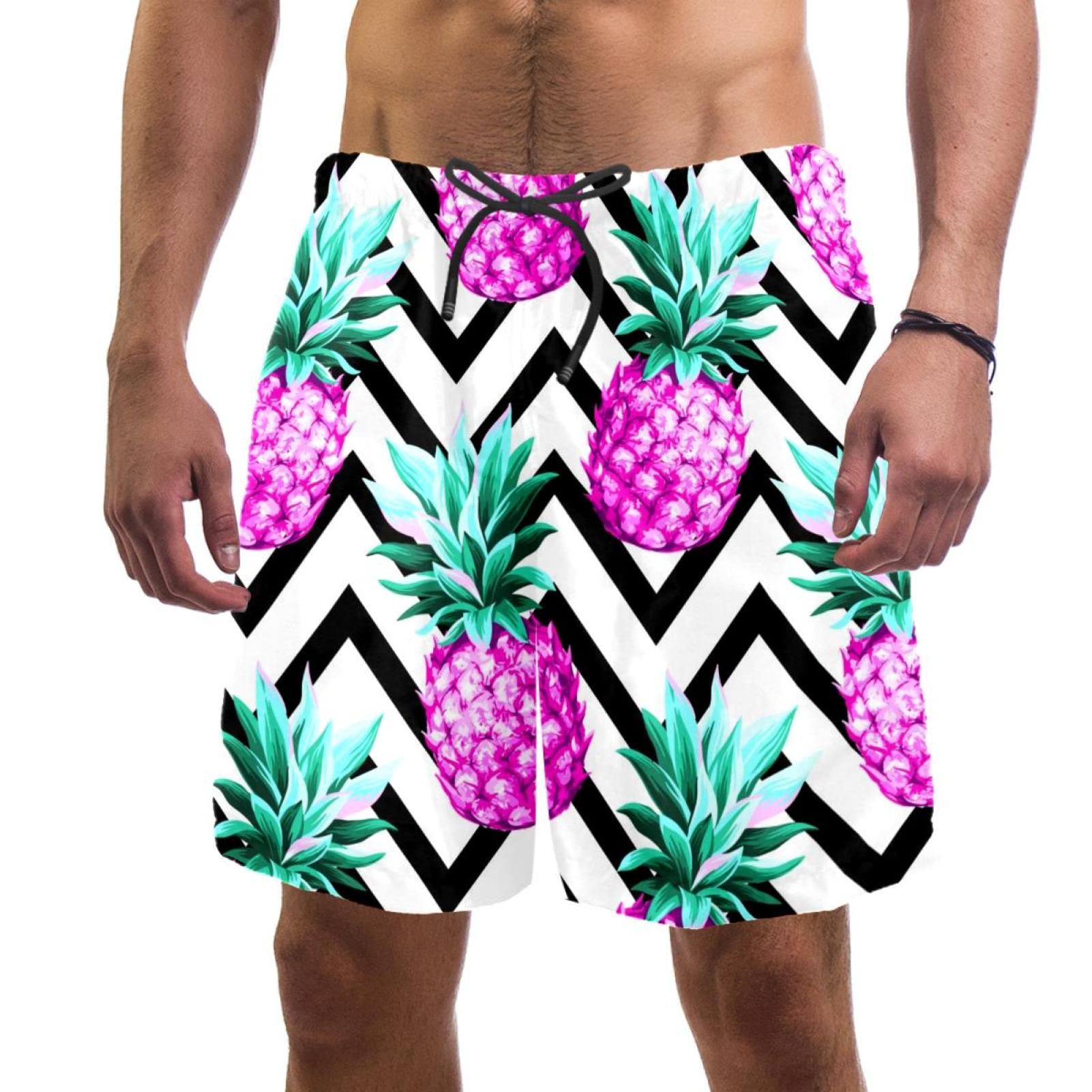 Maillots de bain pour hommes HadHfun vêtement été et short de plage ananas - 6