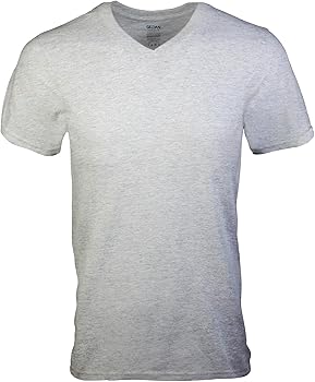 Gildan Men's V-Neck T-Shirts, Multipack, Style G1103, Black/Sport