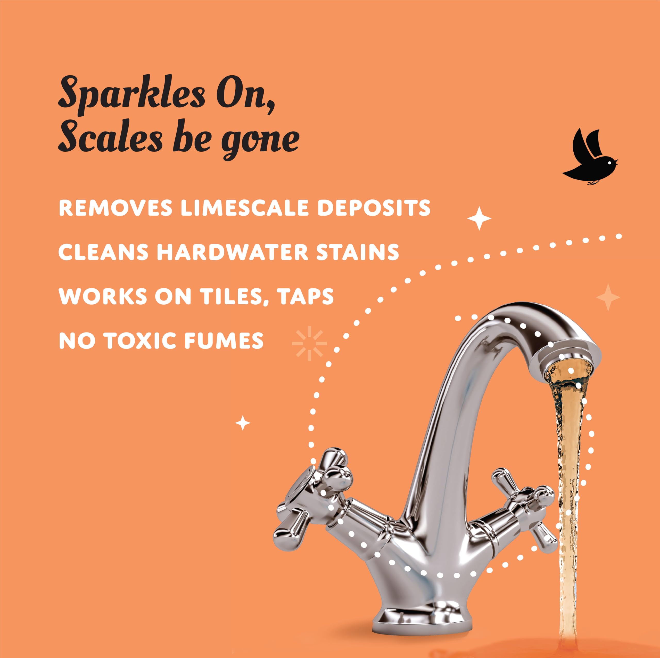 Chirp Bathroom Descaler Spray- Lime scale Remover for Bathroom (5 Lits), Hard water stain on Tiles, Taps, Shower, Faucet, Shiner and Limescale Remover 4