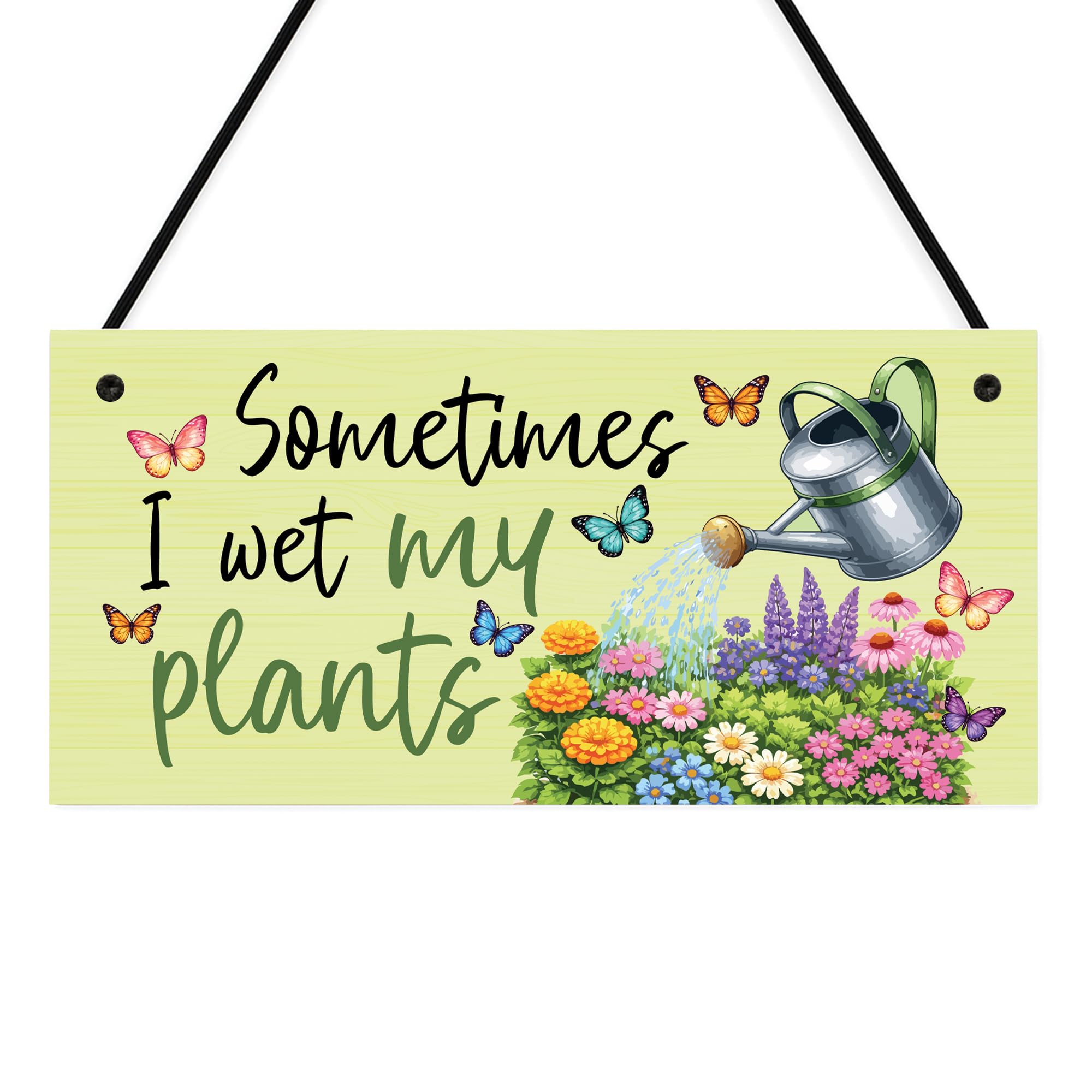 Red Ocean Garden Signs Funny Sometimes I Wet My Plants Garden Plaque For Outside Garden Decor Hanging Shed Sign Yard Plaque Gifts For Women Her
