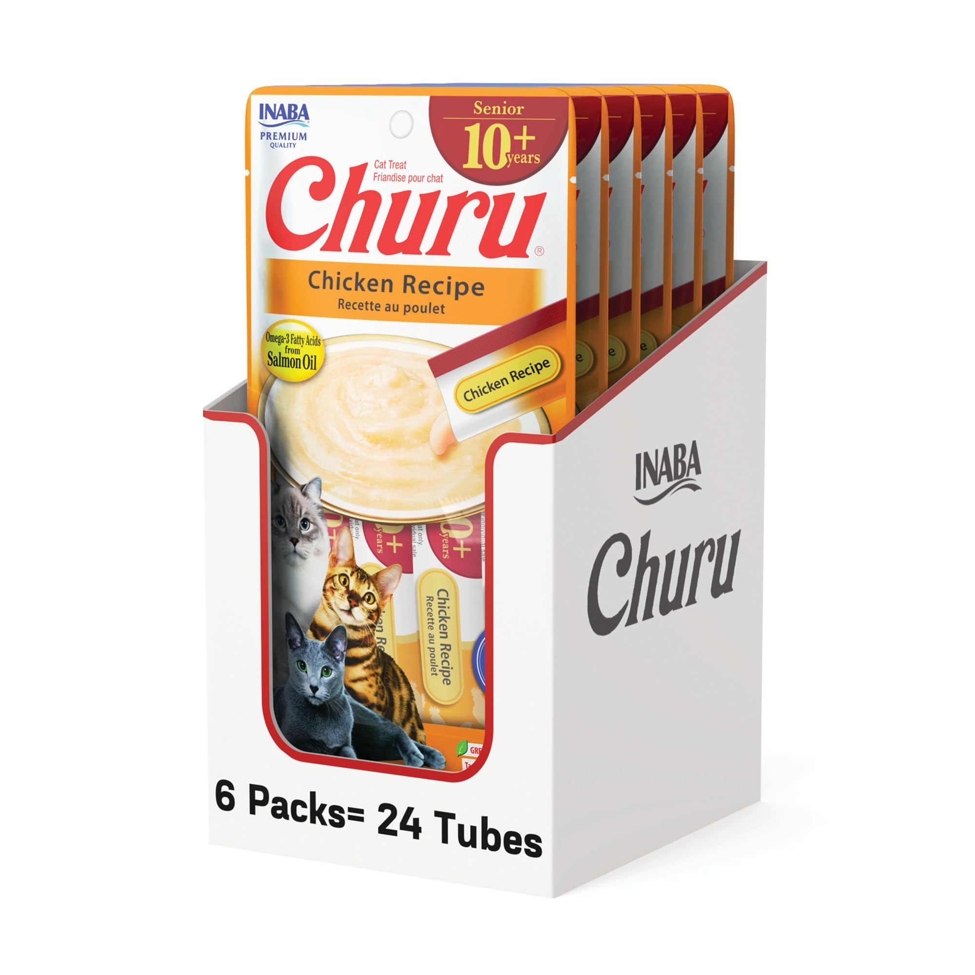 Amazon.com: INABA Churu for Senior 10+, Creamy Lickable Cat