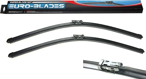 Miniatura 1 de Euro-Blades - Juego de 2 escobillas de limpiaparabrisas delantero compatibles con VW BEETLE 5C1955425 2012-2019