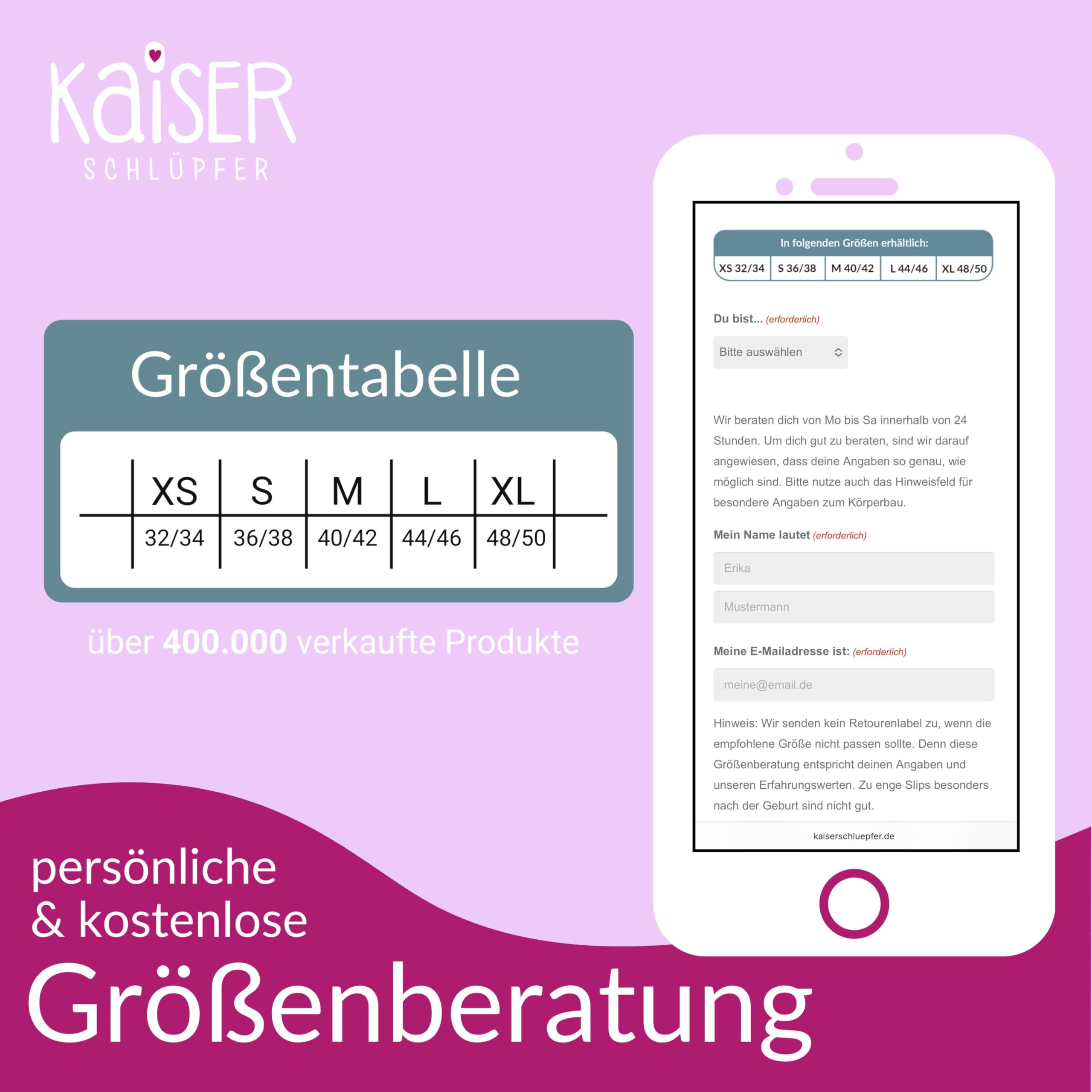 Kaiserschlüpfer Kaiserschnitt Unterhose - Postpartum Unterwäsche mit Kühlpad - ÖkoTex 100 Wochenbett Slips
