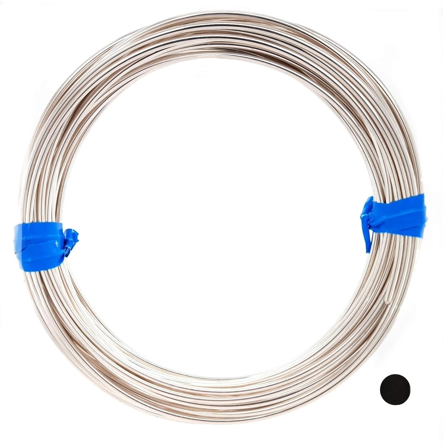 CRAFT WIRE 18 Gauge, 925 Sterling Silver Wire (Round) Half Hard Made in USA - 1FT