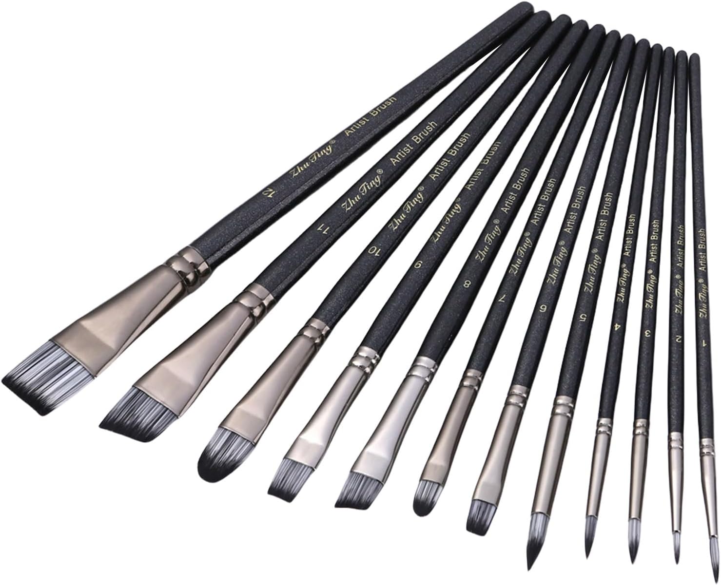 Paintbrush Artist Paint Brush Nylon Bristle Paint Brush for Watercolor Gouaches Oil Painting Versatile Use Paintbrushes