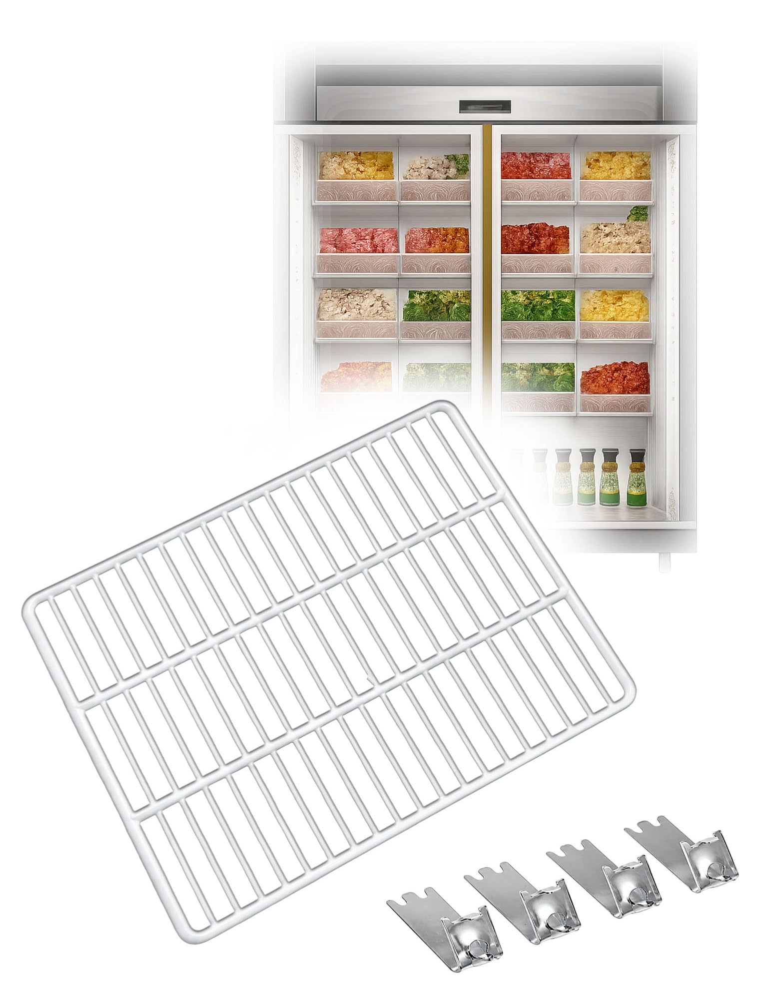 Kühlschrank-Gitterregal aus Karbonstahl