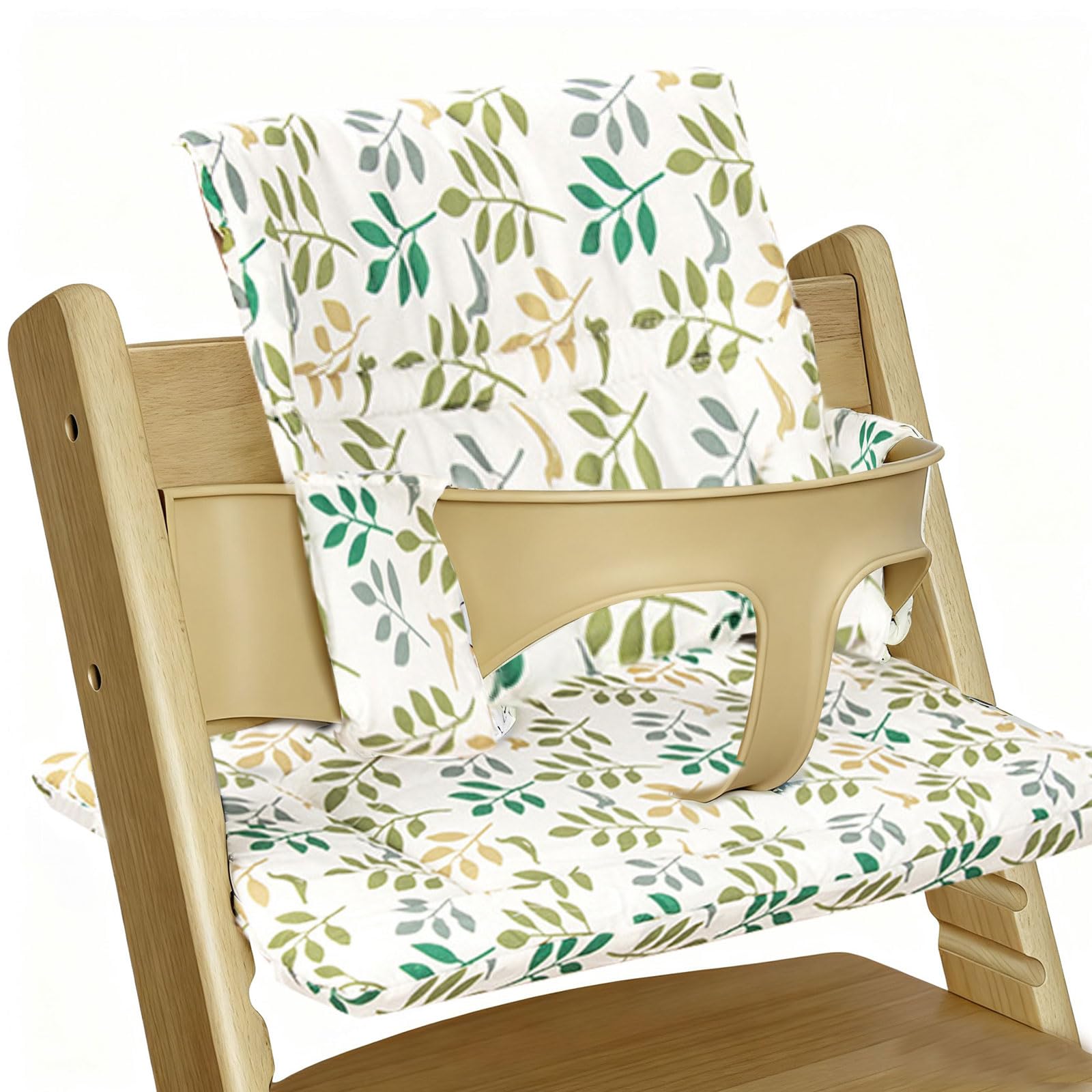 Hochstuhl Kissen für Stokke Tripp Trapp, Rutschfest Hochstuhl Sitzkissen Set, Hochstuhlkissen Zubehör Baby, Verdickung Weiches Sitzkissen für Baby & Kids mit Klettverschluss