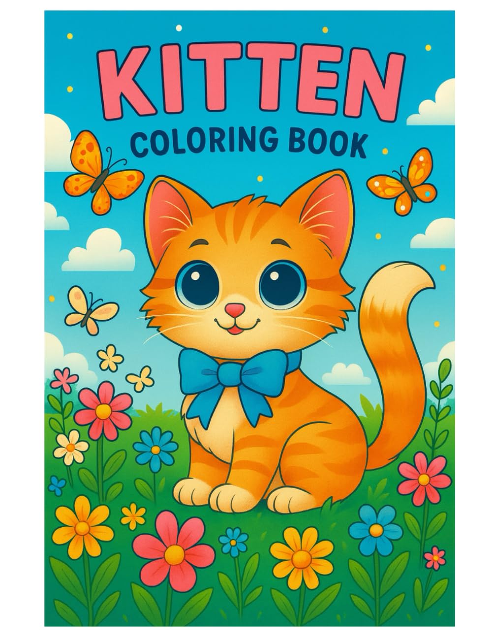 Kitten Coloring Book: Cute Kitten Illustrations for Relaxing and Creative Coloring