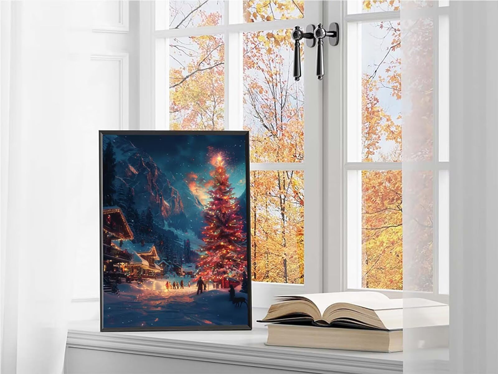 Escena De Nieve Diamond Painting Adultos 30x40cm, Pintura de Diamante 1-664