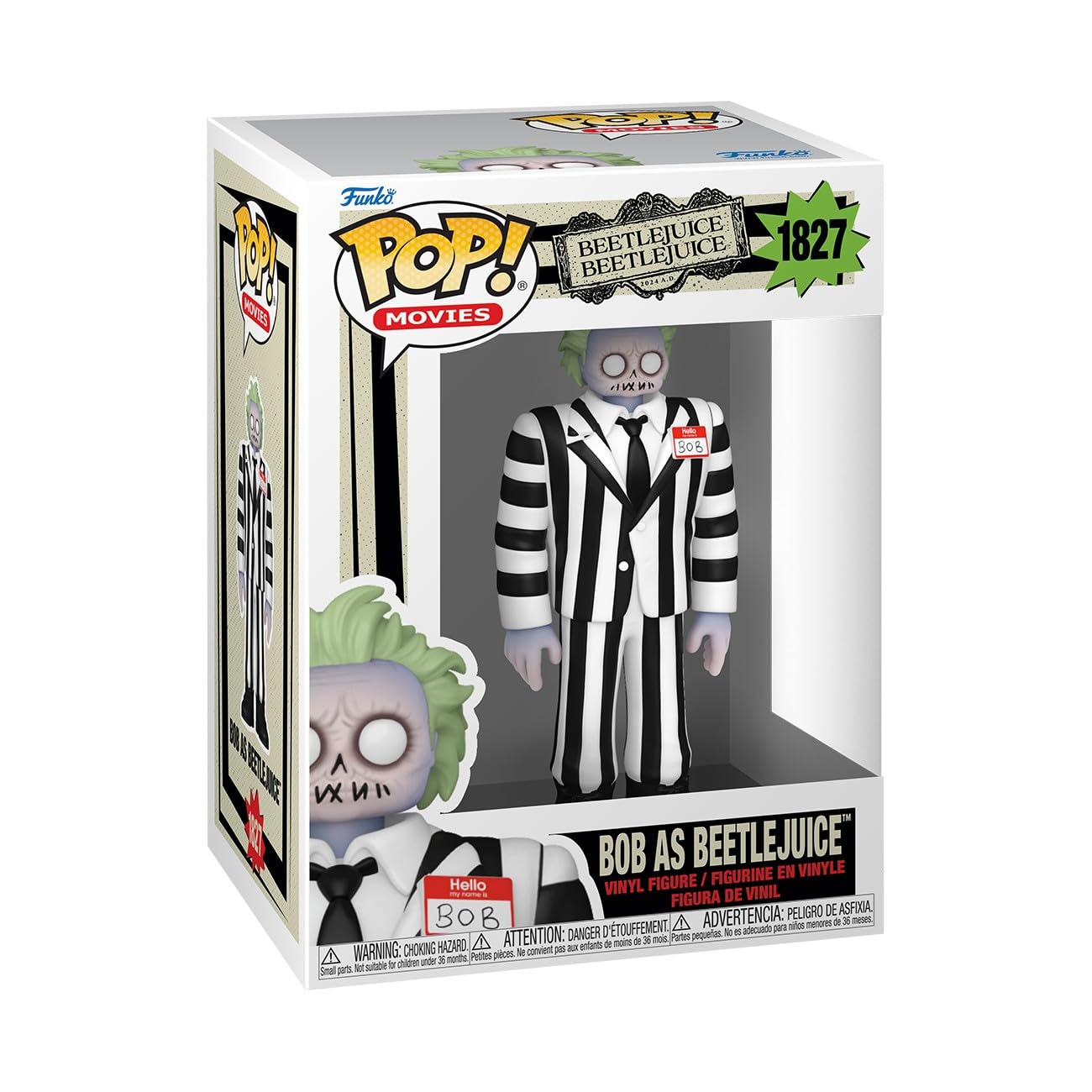Funko Pop! Movies: Beetlejuice 2 – BOB As Beetlejuice - Collectable Vinyl Figure - Gift Idea - Official Merchandise - Toys for Kids & Adults - Movies Fans - Model Figure for Collectors and Display