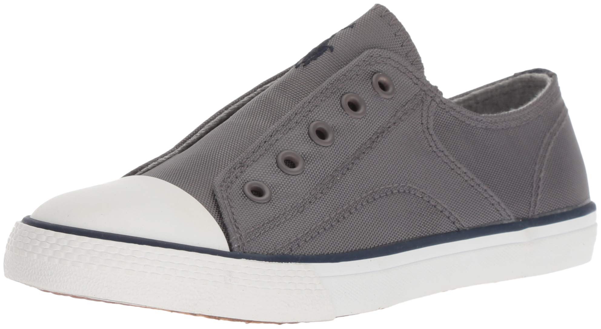 Kids Boys' Rowenn Sneaker, Charcoal Nylon Navy pop, M060 M US Big Kid