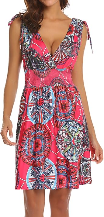 low cut flowy dresses