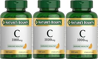 Vitamin C, 1000mg, 100 Caplets (Pack of 3)