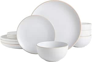 Gibson Elite Soho Lounge 16 Piece Stoneware Dinnerware Set in Red, 1