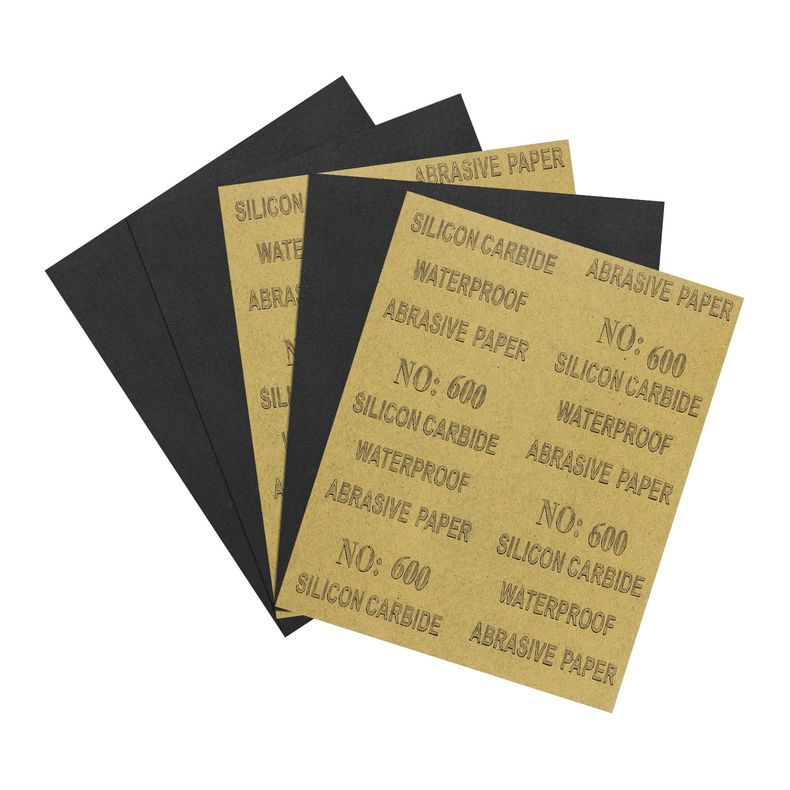 Kozelo 5Pcs Sand Papers 9x11In 600 Grit Sandpaper Sheets Silicon Carbide
