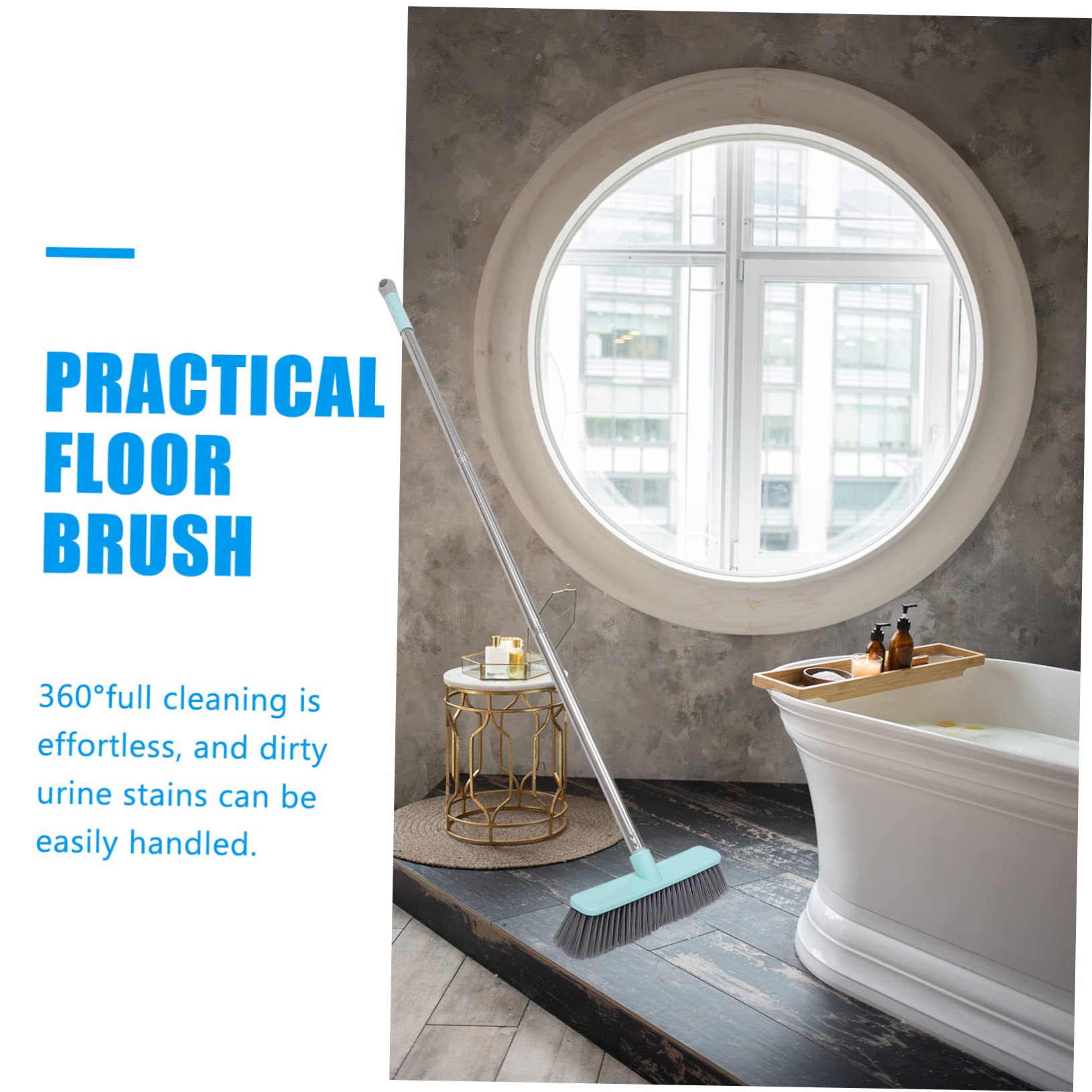 minkissy 3 szt. Szczotka do czyszczenia podłóg Materiały czyszczące Reach Scrubber Brush Szczotka do szorowania podłóg Drewniana podłoga Środek do czyszczenia podłóg Środek do czyszczenia domu