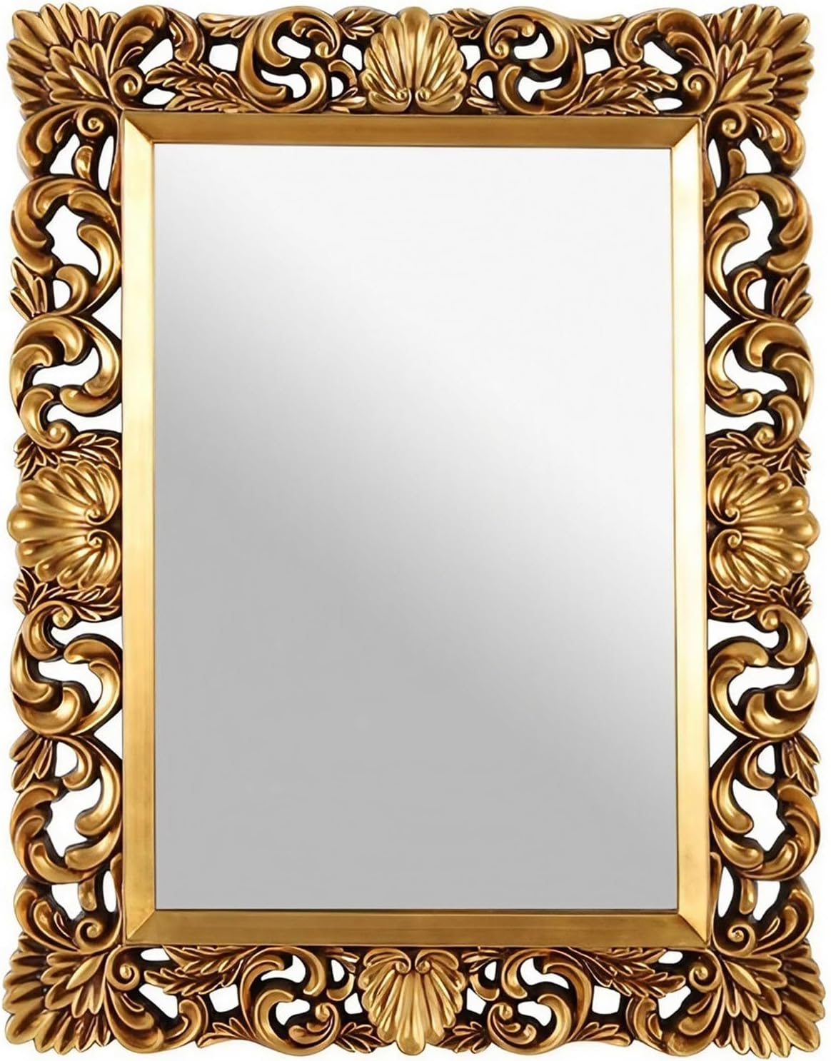 ZXDTVFGN 96×75 cm ラージ ヴィンテージ ミラー - 華やかな