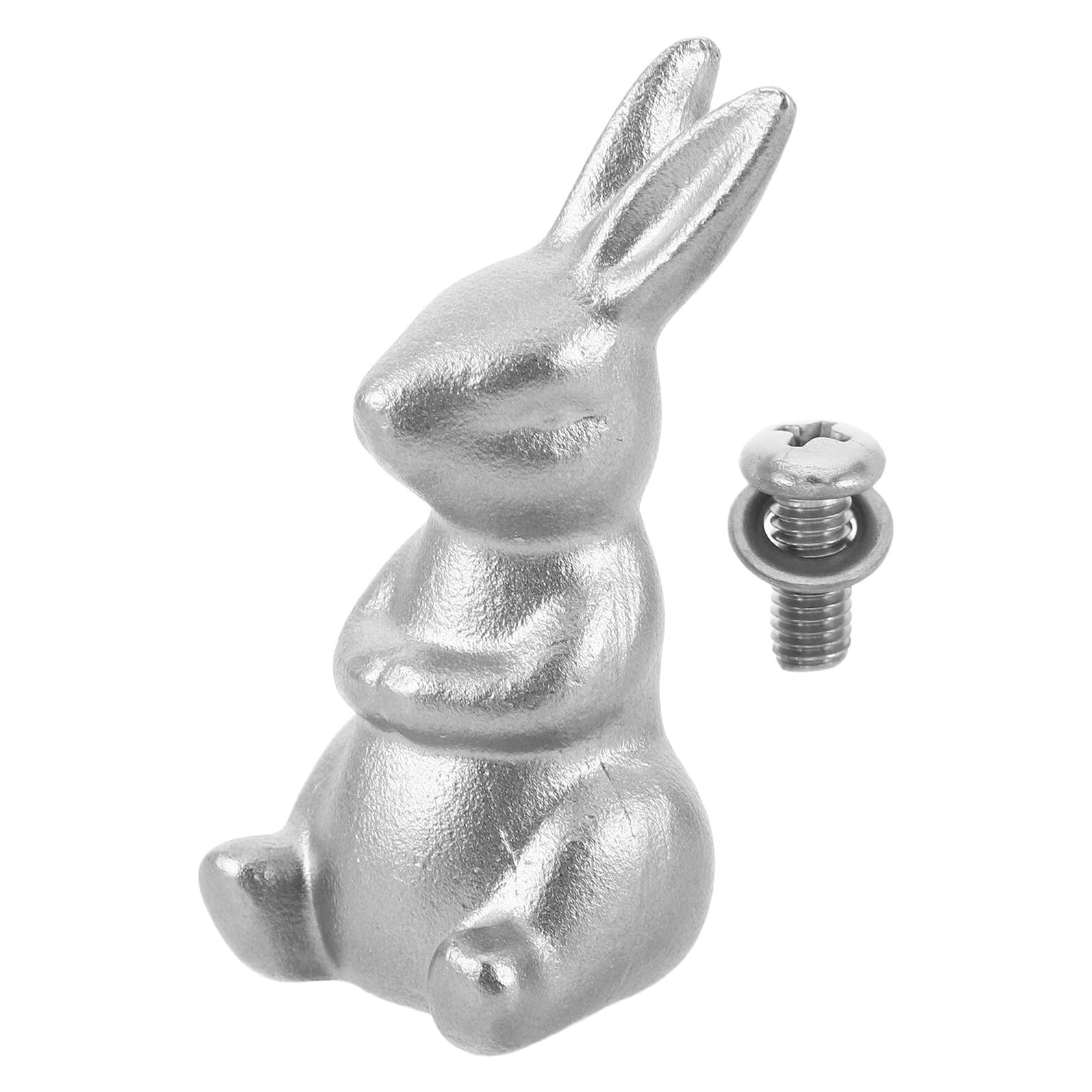 Ustensiles cuisine émaillés bouton fonte argentée lapin solide vis et rondelle 6 MM de rechange