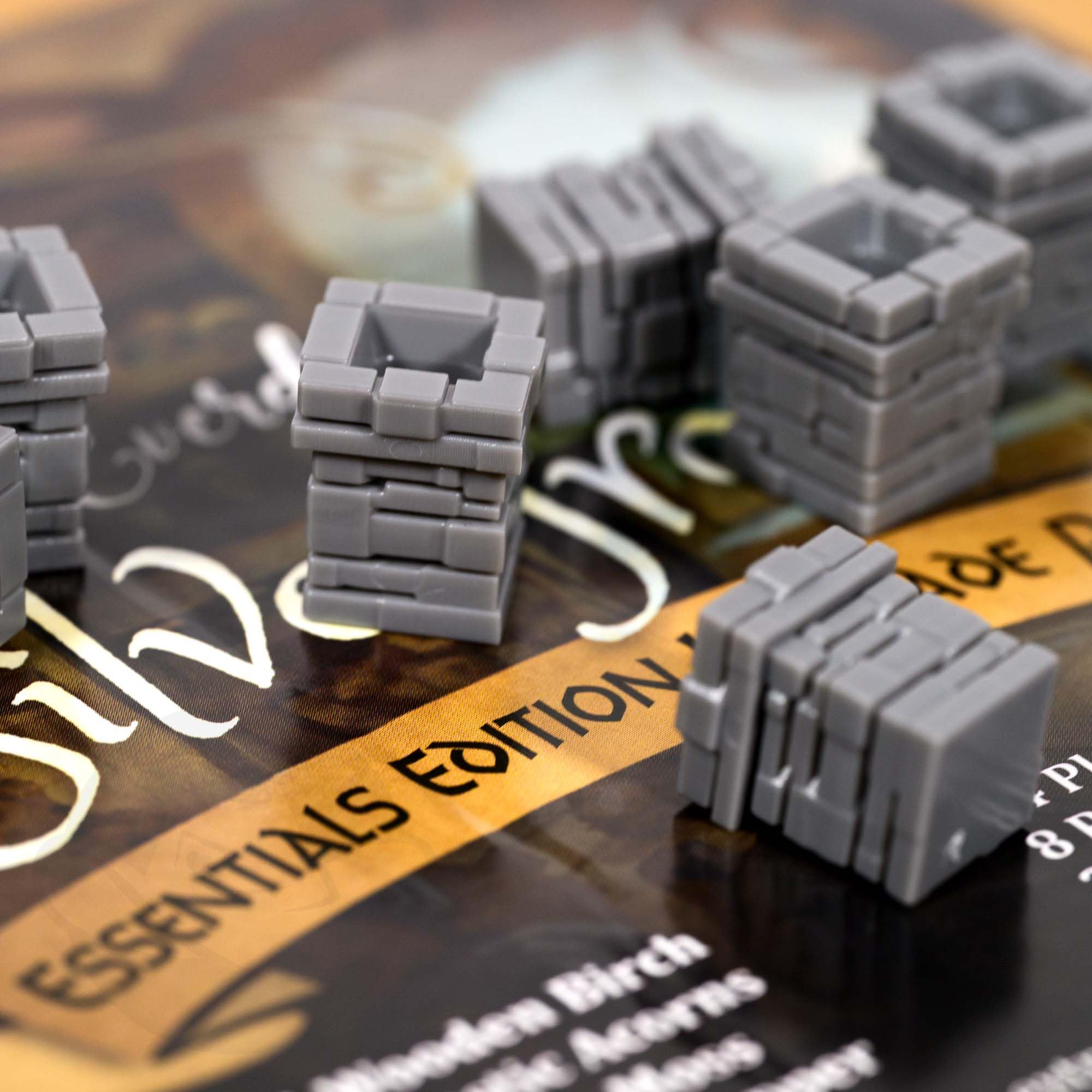 Everdell Silverfrost Essentials Edition – ulepszone tokeny zasobów i komponenty Deluxe, zestaw ulepszeń do gry planszowej Silverfrost, aktualizacja Essentials Edition