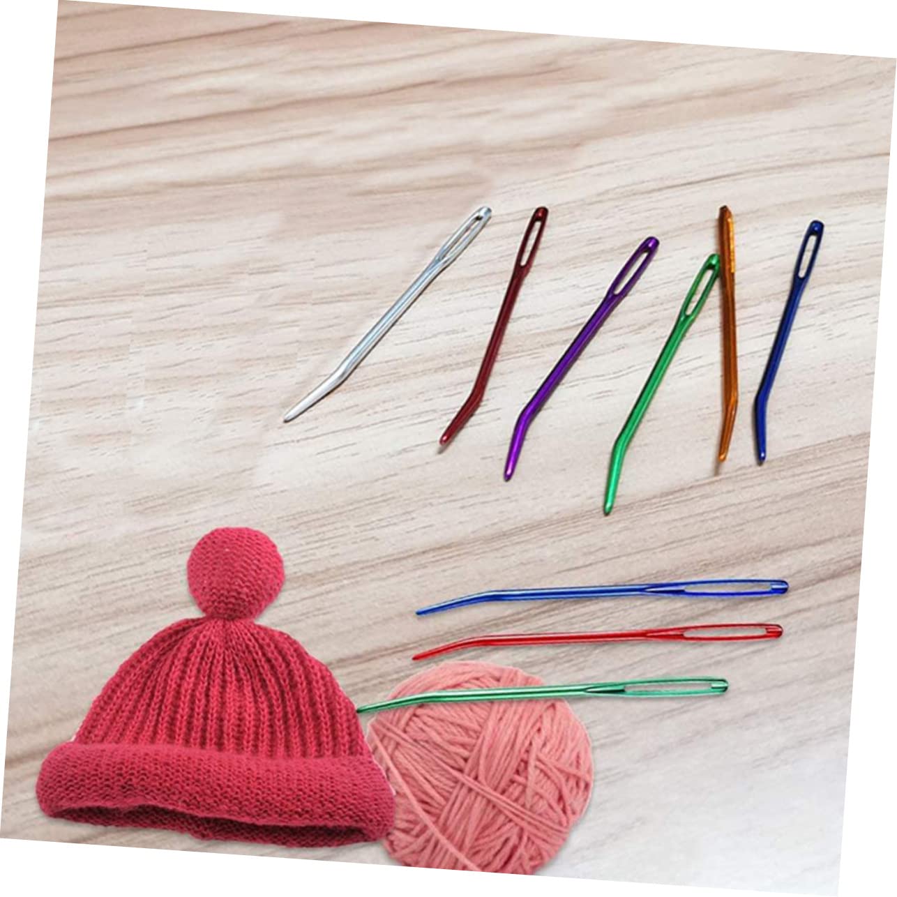 Lurrose 60stücke Teiliges Ergonomischer Nähnadeln Mit Großem Öhr Hochwertige Sicherheitsnadeln Für Einfaches Nähen Und Stricken Für Handarbeiten Und Bastelprojekte