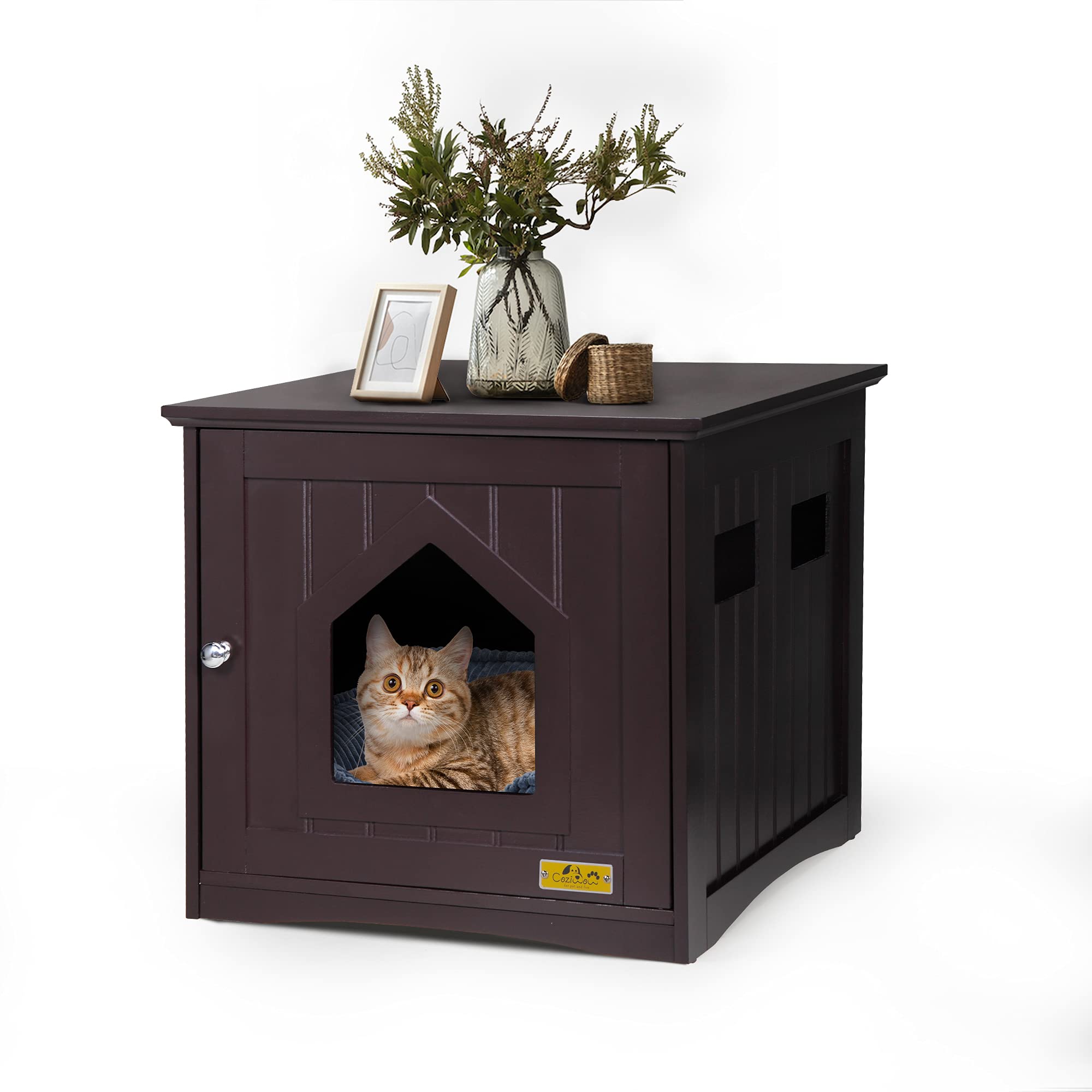 Buy COZIWOW Cat Litter Box Furniture Hidden, Cat Litter Cover w