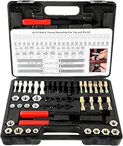 LUTIFIX 49PCS Thread Chaser Set,Thread Cleaner Rethreading Master Kit ...